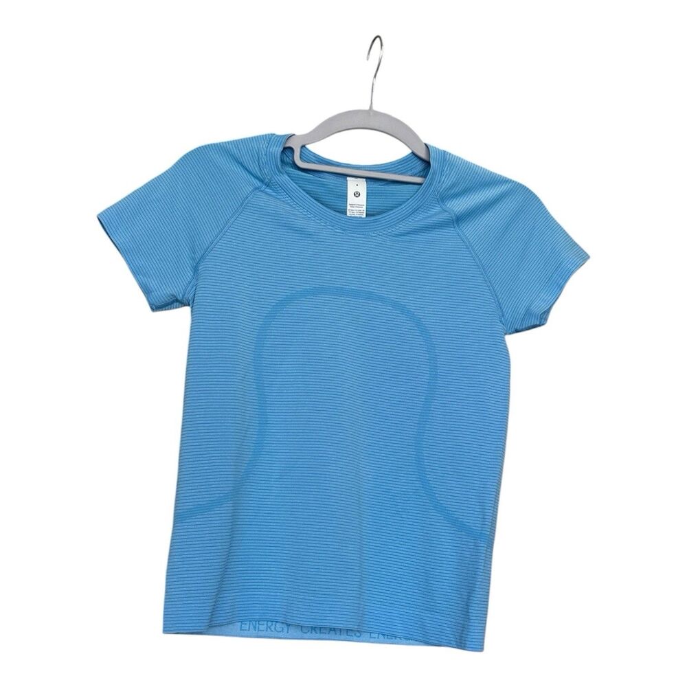 Lululemon Women’s Swiftly Tech Short Sleeve 2.0 Race Size 4 SXOW Blue New